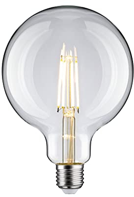 Paulmann 28959 LED Lampe Globe Filament G125 9W Klassik Leuchtmittel Klar 2700K Warmweiß E27
