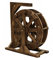 Holz Wassermühle Wasserspiel Garten Brunnen Wasserrad Gartendekoration Water Fountain Wasserfall Im Freien Wasserradbrunnen Wheels Wasserlandschaft Handgemacht für teich,Patio,Yard,Aquarium,Terrasse