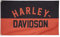 Harley-Davidson Wetterfeste Retro-Flagge mit H-D-Text, groß, Orange
