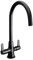 Bristan EC SNK EF BLK Echo Easyfit Mono Sink Mixer Black Twin Lever