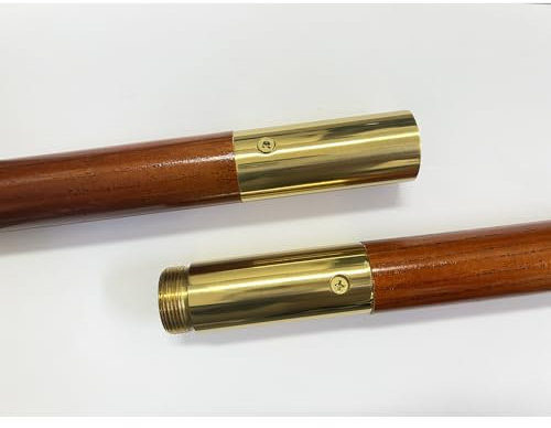 FRF FLAG Fahnenmast für den Innenbereich, 2,4 m, Holz-Fahnenmast, dunkelrot, Eichenflaggenmast, passend für Innenflaggen-Sets und Display-Sets