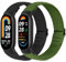 BTTNG Elastische Nylon Armband Nur Kompatibel mit Xiaomi Smart Band 10/9/8, Verstellbare Dehnbare Armbänder Sport Ersatz Armband für Xiaomi Mi Band 8/Mi Band 9/Mi Band 10 Herren Damen (2 Stück)