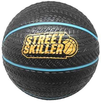 STREET SKILLER Ultimate Grip Basketball Drippling offizielle Größe 7 für Indoo-und Outdoor-Spiele (schwarz/blau)