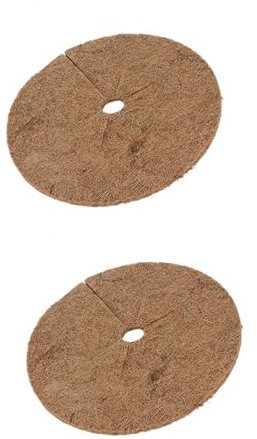 Yardwe 2stücke Coconuts Fiber Mulch Mat Anti- Winterschutz Für Pflanzen Kokosmatte Für Garten Und Balkon Atmungsaktiv Und Langlebig Optimal Für Blumentöpfe Und Pflanzgefäße