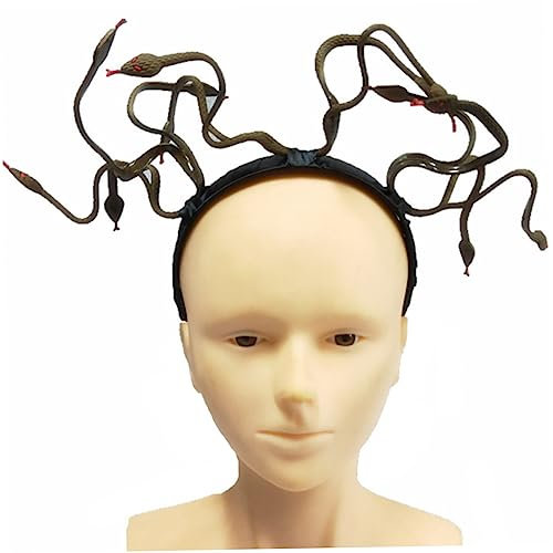 Ipetboom Kostüm Für Erwachsene Schlangenförmiges Haarband Halloween-requisite Elegant Gestaltet Bequem Für Partys Zufällige Farbe