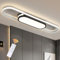 Oninio LED Deckenleuchte Moderne Deckenlampe Dimmbare Deckenleuchte mit Fernbedienung 3000K-6500K Deckenleuchten für Wohnzimmer Esszimmer Schlafzimmer (Schwarz 80cm)