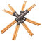 WAMBOOKA - Baguettes pour batterie en noyer américain - Lot de 4 paires - Série American Standard® - 5A - 5B - Pointe goutte en bois (7A)