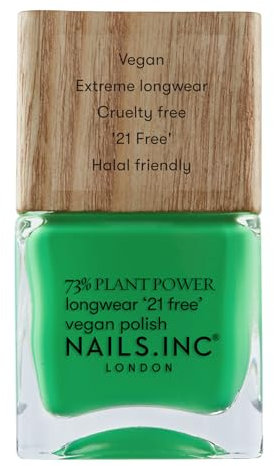 Nails Inc - MOTHER EARTH’S CALLING Plant Power veganer Nagellack - 73% Plant Based, 100% Vegan & Tierversuchsfrei - Perfekte Maniküre, strahlendes Grün - Für umweltbewusste Nail Art