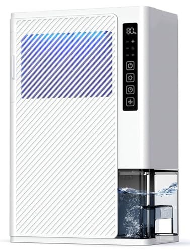 Heelay® 5L/24H Luftentfeuchter Elektrisch Winter Heizlüfter Trockner Leise Tragbarer Entfeuchter Dehumidifier Kippschutz | Leistungsstarkermodus | Schlafmodus | Timer für Schlafzimmer bad Keller