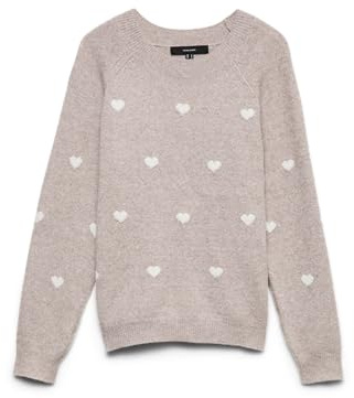 VERO Moda Damen Vmdoffy Intarsia Ls O-NCK Pullov Ga Noos Vmdoffy Intarsia Ls O-NCK Pullov Ga Noos (1er Pack)
