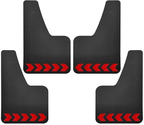 Auto Parafango Per Fiat 500 500C 500L 500X 500e Per Abarth 595 695 Paraspruzzi Paraspruzzi Paraspruzzi Parafanghi Parafango Auto Parafanghi(4Pcs - Red)
