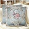 SZHELEJIAM Kissenbezug 48x48 cm, 2er Set Weiche Kissenhülle Dekorative Sofakissen Quadratische Dekokissen Luxuriöser Jacquardstoff Dekorative Dekokissen für Couch, Sofa Bett, Wohnzimmer