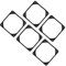 KONTONTY 5Pcs Vibration Gasket Pads for Computer Fans Noise Reduction and Shock Absorption Durable Material for Desktop Cooling