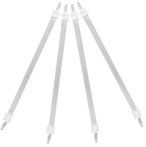 WEKADRIN 4 Pièces Lot de 4 Tubes Chauffants en Quartz 23 CM pour Radiateurs Infrarouges, Éléments Chauffants Électriques en Céramique, Remplacement pour Chauffage Extérieur de Terrasse