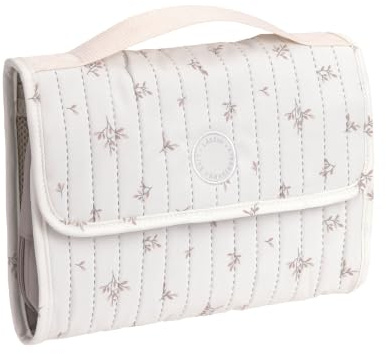 LÄSSIG Windeltasche XL mit Wickelunterlage für unterwegs Nature Leaves | Wickelorganizer, Baby Wickeltasche, Baby Organizer, Wickelzubehör