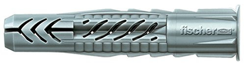 Fischer 20 Tasselli UX, 14 x 75 mm, per Muro pieno, Mattone Forato, Cartongesso, 71546