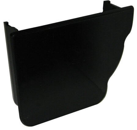 FloPlast Ogee Black Internal Stopend Left Hand