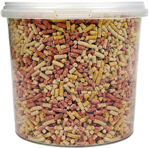 SQUAWK Mixed Suet Pellets | Garden Wild Bird Food Mix | Balanced and Healthy Feed Mixture | Nutritious Insect, Berry & Mealworm Pellet | Contains Essential High Energy Vitamins and Minerals (5L Tub)