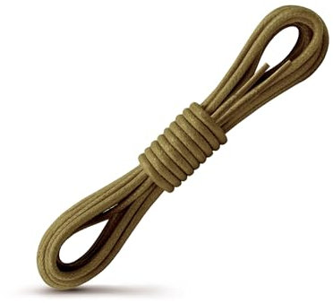 Laceter Lacets Ronds Cirés Fins 2,4mm pour Chaussures de Ville - Lacet Idéal pour Derbies, Richelieu, Bottines Cuir, Mocassins - Style Habillé Élégant et Résistant - Vert kaki, 120 cm