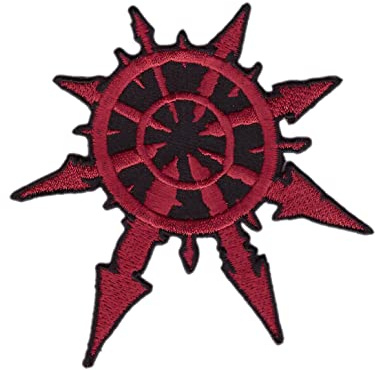 Titan One Europe - Chaos Star Deamons War Inquisition World Order Emblem Aufnäher Motorrad (Aufbügler)