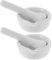 VILLCASE 2 Sets Mörser mit Stößel, kleiner Porzellanmörser Stößel Set Keramik Kleine Kräuterschale Pesto Küche Mörser Wissenschaftliches Zubehör 60 mm