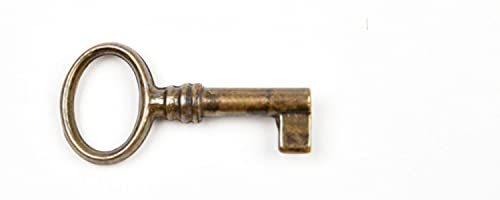 Möbelschlüssel Antik Stilmöbel Brünniert Ersatzschlüssel Rohling Messing Patina 3013/22.01