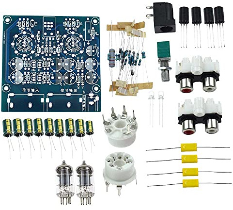 Reland Sun 6J1 Vacuum Electron Tube Valve Preamp Amplifier Board Headphone Amp Parts Preamplifier Musical Fidelity Kit AC12V 0.8A (DIY KIT)