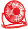 Begoon Ventilatore da ufficio, 14 cm, mini ventilatore USB, silenzioso, (Rosso)