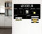 Magnet-Tafel-Folie Farbe: schwarz | 40 Größen | Preis-Leistung Top beschreibbar, abwischbar, magnetisch | Kreide Tafel Magnet Folie (75x45cm Wochenplan)