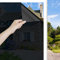 Ohmywor Fensterfolie Sonnenschutz Hitzeschutz Fensterfolie von Aussen Durchsichtig von Innen Spiegelfolie Fenster Sichtschutz Hitzeabweisende Fensterfolie, Schwarz 90x200cm