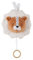 NOUKIE'S - Mini Peluche Musicale - Doudou Babou mini en Veloudoux + Anneau en Bois - Éveil Musical - Cadeau Bébé
