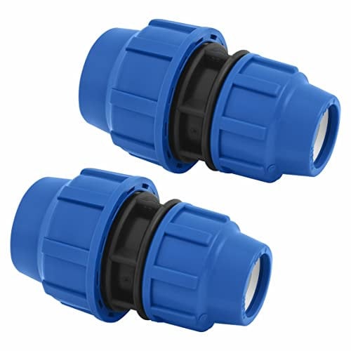 Raccordo a Compressione Connettore MDPE - Adattatore riduttore 25 mm x 20mm – Connettori per tubo dell’aqua Raccordo PP PN16 - Raccordi per Tubi PE80, PE100 – 2 pezzi - SmartProduct