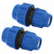Adaptador de Compresión MDPE PP reducción 25 mm a 20 mm - 2 piezas - Accesorios de PP PN16 - Racor de Fontanería - Conectores de Aqua para Tuberías de Polietileno de PE80, PE100 – SmartProduct