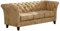 S-Style Möbel Noah Sofa 3-Sitzer Chesterfield-Sofa für Wohnzimmer Lounge Couch mit Holzfüßen Möbel Freistehende Polster Sofas & Couches Couchgarnitur Beige 222 x 82 x 76