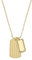 s.Oliver Kette mit Anhänger Edelstahl Damen Halsschmuck, mit Zirkonia synth., 55+5 cm, Gold, Kommt in Schmuck Geschenk Box, 2036841