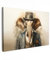 MuchoWow© Bilder Klein 30x20 cm Mini Wohnzimmer Deko Modern Wandbild Foto auf Leinwand Bild Schlafzimmer Room Decor Geschenke Vintage - Elefant - Hut - Anzug - Licht - Tiere