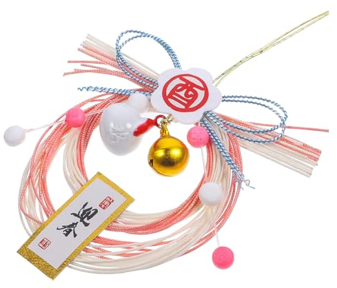 LIFKOME Décoration Pendentif en Paille Couronne de Paille Japonaise faveur du Nouvel an Chinois Ornement Guirlande Artisanat du Nouvel an Porte Couronne de Paille Miniature référencement