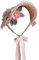 Besforta Girls Women Victorian Lolita Flat Bonnet Cap Tea Party Sun Hat Lace Bows Flower Ribbons Straw Hats Pink