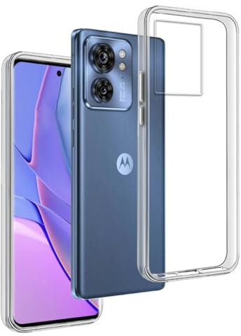 REY Funda Carcasa Gel Transparente para Motorola Edge 40 5G, Ultra Fina 0,33mm, Silicona TPU de Alta Resistencia y Flexibilidad