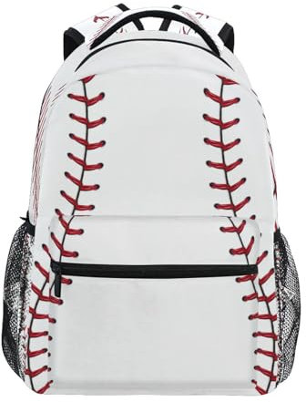 HOYYU Rucksack mit Baseballstichen, für Jungen und Mädchen, Büchertasche, Schultasche, Reise, Laptop, Tagesrucksack, Vorschule, Kindergarten, Grundschule, Schüler, Büchertasche für Junior,