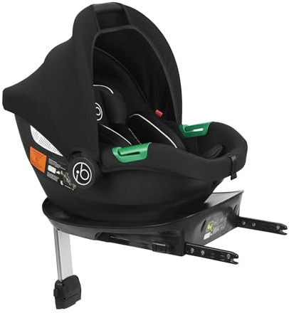 Ickle Bubba Cirrus i-Size Car Seat and ISOFIX Base – R129 Safety Standard, Side-Impact Protection, Lightweight (3.3kg), One-Hand Adjustable Headrest, UPF 50+ Hood