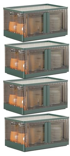 Zusammenklappbare, rollbare Aufbewahrungsbox: Groß, mit Deckel gesichert und stapelbar