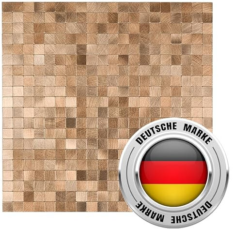 AS COUNTRY STONE Selbstklebende Mosaikfliesen | 30cm x 30cm | Wandpaneele für mühelose Montage | Akustikpaneele | Wandverkleidung - Küchenrückwand | Klebefliesen