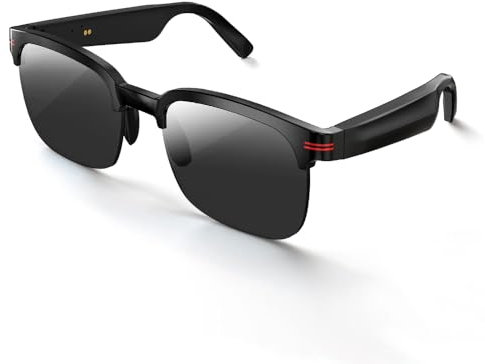 findtime Smart Glasses Bluetooth Sunglasses for Men Women Answer Calls Play Music with Open Ear Speaker for Indoor Outdoor Sports