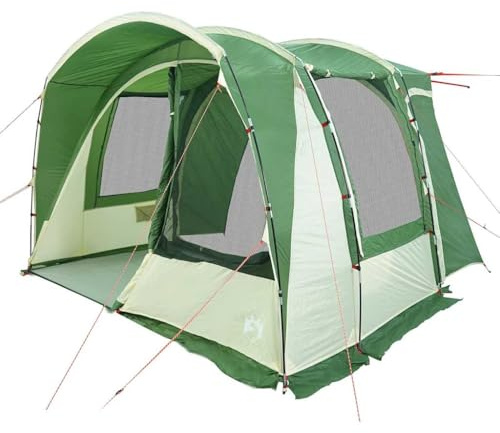 vidaxl car tent - 4 person waterproof green camping tent with zippered door - portable vehicle-mounted outdoor shelter 300x185x200cm