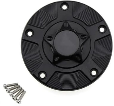 ECKBRJA Motorrad-Schnellverschlussdeckel Für Benzintankdeckel Für Suzuki GSXR 600 750 GSXR600 GSXR750 06-19 GSX-R 1000 03-04 09-19 Motorrad-Tankdeckel(Schwarz)