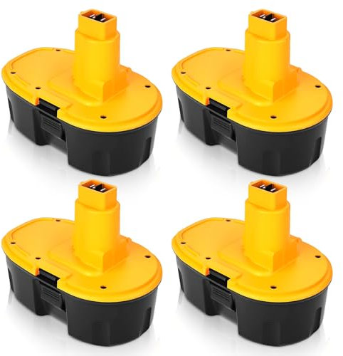 4X 6.0Ah Ni-MH Replacement Batteries for Dewalt 18V Battery Compatible with Dewalt Battery DC9096 DC9095 DC9098 DC9099 DW9096 DW9095 DW9098 DW9099 DE9039 DE9095