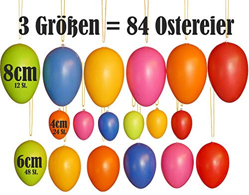 Generisch 84 hochwertigen Ostereier in 3 Größen Set
