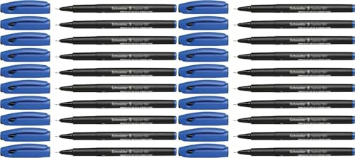 Schneider Topliner 967 Fineliner (0,4 mm) (Blau, 20 Stück)