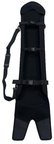 wisoolkic Snowboard Hülle, Snowboard Aufbewahrungstasche für Eislaufen, Wintersport, Skifahren, Dreieck, 165 cm, Dreieck, 155 cm